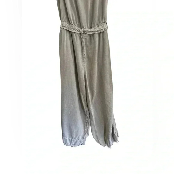 Anthropologie Cloth & Stone Strapless Frayed Cropped Jumpsuit - Size L - Picture 6 of 16
